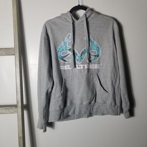 REALTREE WOMEN'S GRAY HOODIE SIZE LARGE